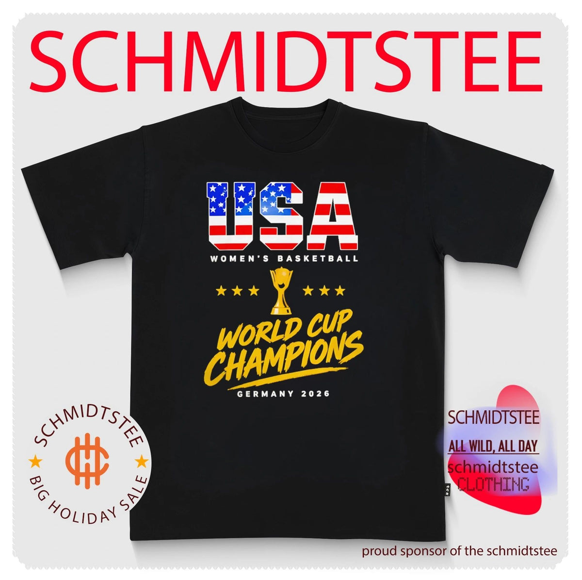Team USA Women’s Basketball World Cup Germany 2026 Champions shirt