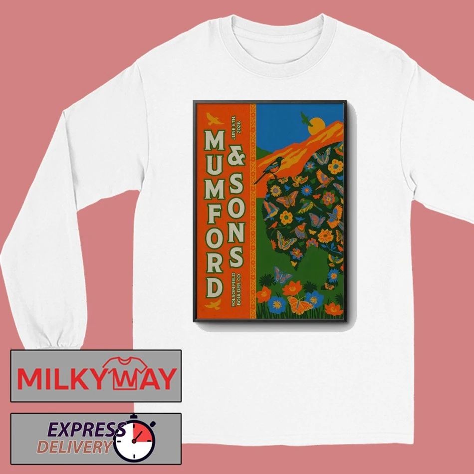 Mumford And Sons June 6 2026 In Boulder CO Poster shirt