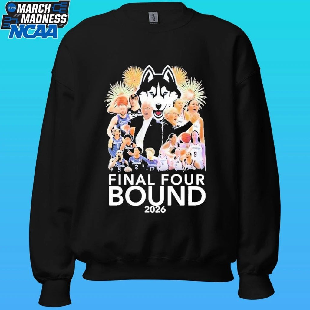 Uconn Huskies Men’s And Women’s Basketball 2026 Final Four Bound Shirt