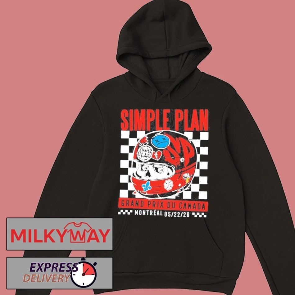 2026 Simple Plan RACE CAR HELMET TOUR Limited shirt