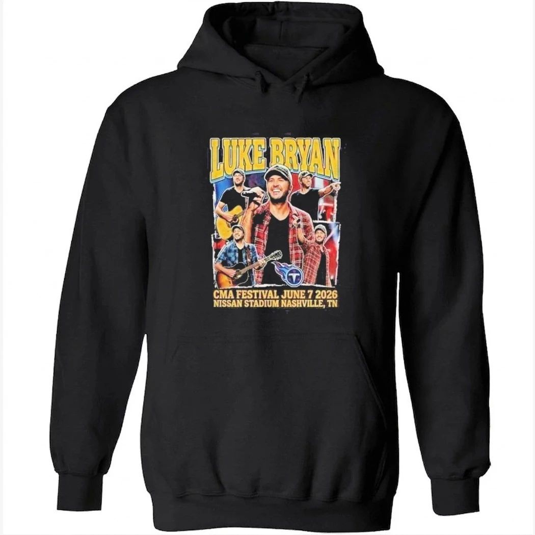Luke Bryan CMA Festival June 7 2026 Nissan Stadium Nashville SoFi Sponsored Vintage Bootleg Collab Tennessee Titans NFL Shirt