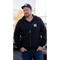 IE Full Zip Logo Hoodie in Black