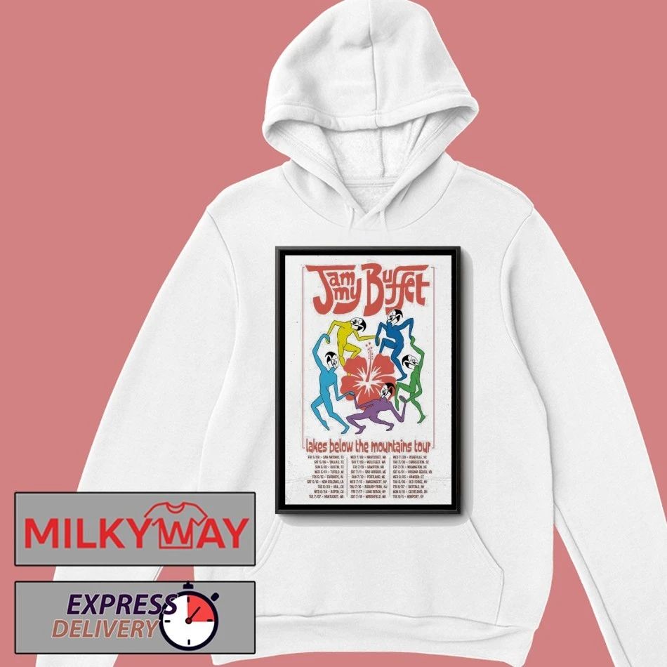 Jammy Buffet Lakes Below The Moutains 2026 Shows Poster shirt