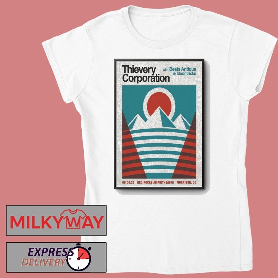 Thievery Corporation 06.04.2026 Red Rocks Poster shirt