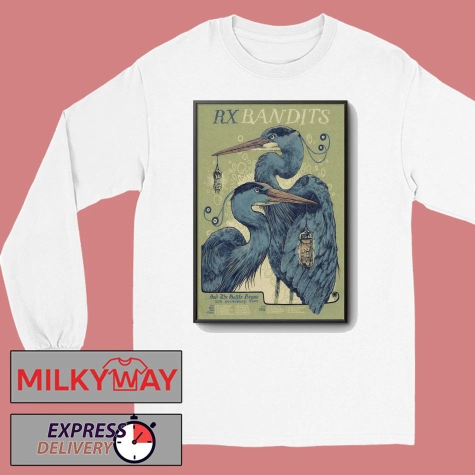 RX Bandits 2026 And The Battle Begun Tour 20th Anniversary Poster shirt