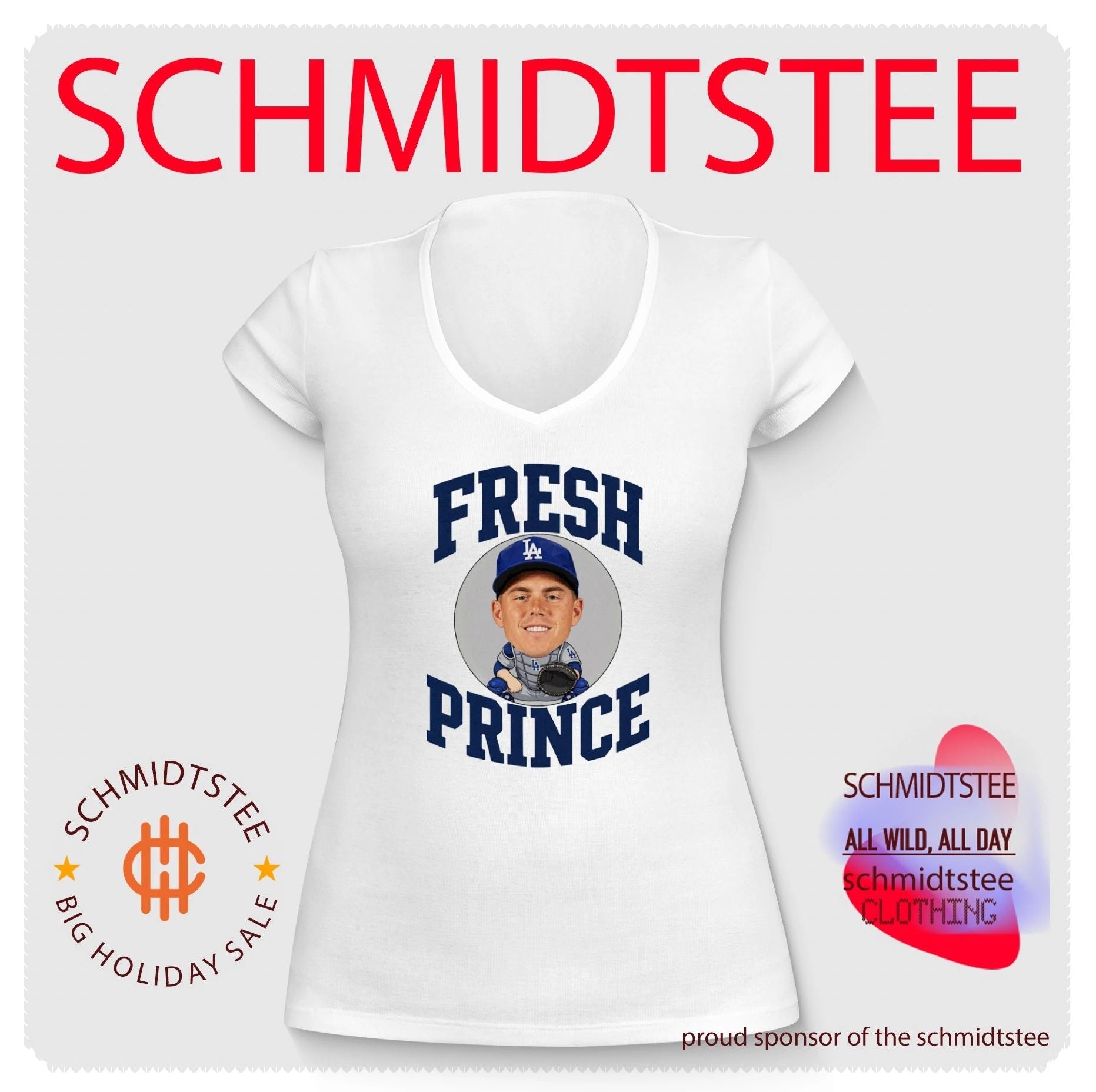 Will Smith Los Angeles Dodgers Fresh Prince blast shirt