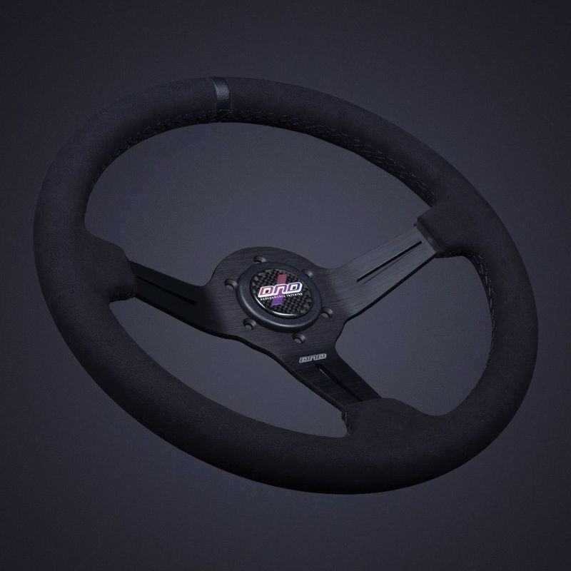 DND 50mm Alcantara Race Steering Wheel (ARW-BK-50) Black