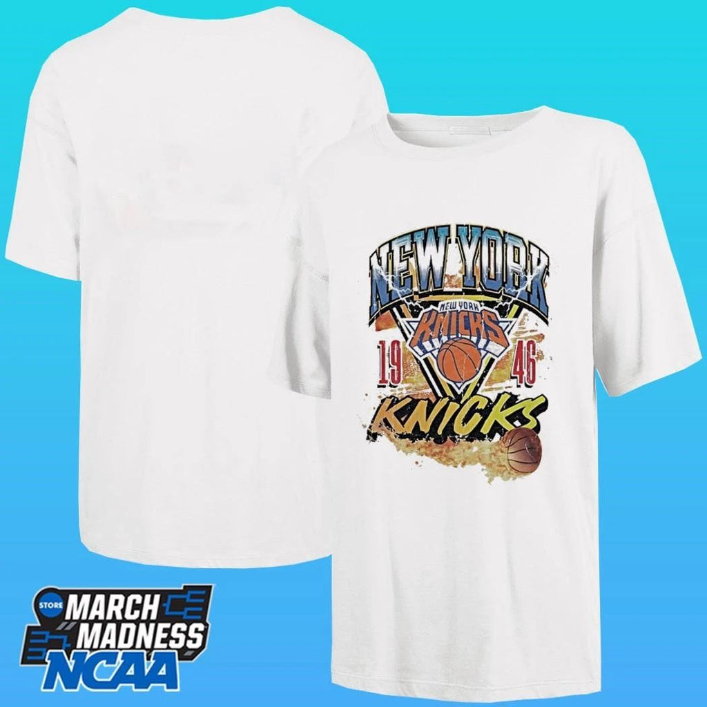 New York Knicks Lifestyle Capsule Basketball On Fire Shirt