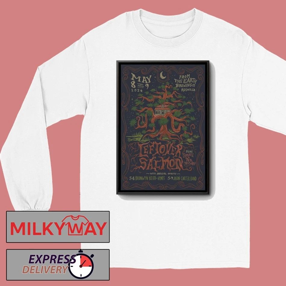 Leftover Salmon Roswell GA 5 8-5 9 2026 Poster shirt
