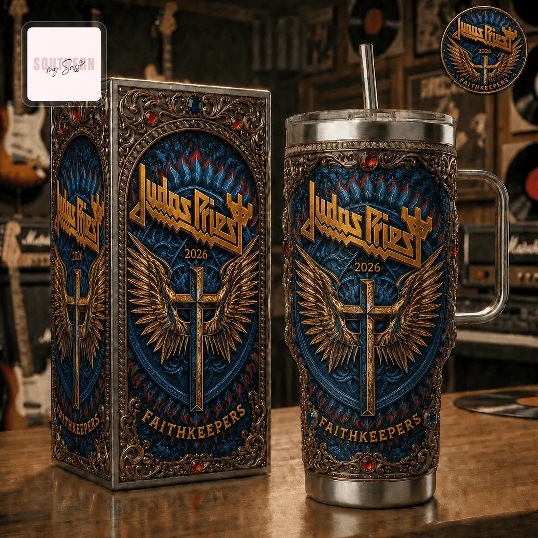 Judas Priest Faithkeepers 2026 Limited Edition 40oz Insulated Tumbler