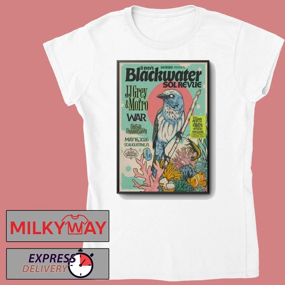 JJ Grey & Mofro May 16 2026 St. Augustine Amphitheatre in St. Augustine FL Poster shirt