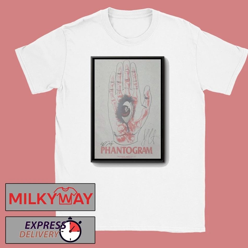 Mar 13 2026 PHANTOGRAM Signed Poster West Hollywood CA shirt