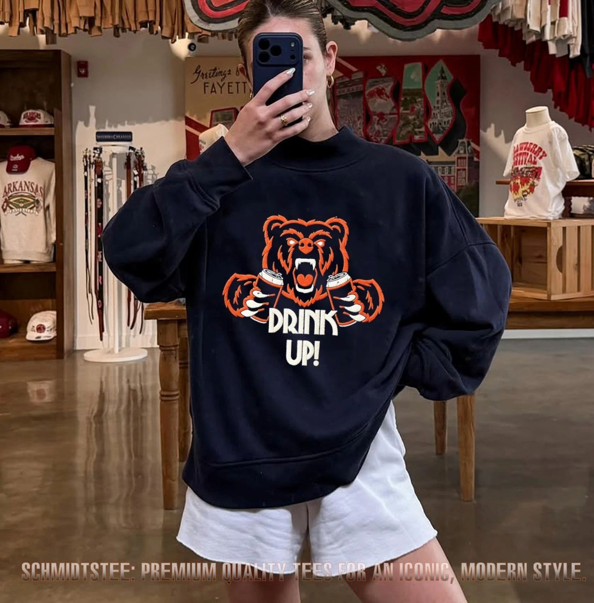Chicago Football Bear Drink Up shirt