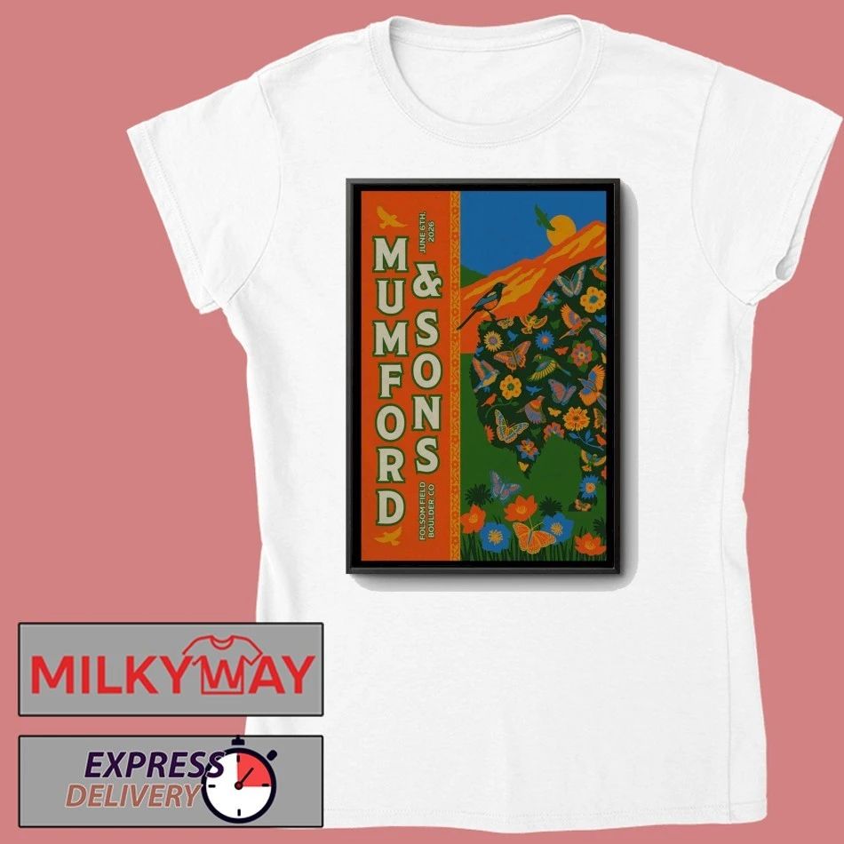 TOUR Jun 6 2026 Mumford & Sons Poster Folsom Field LIMITED shirt