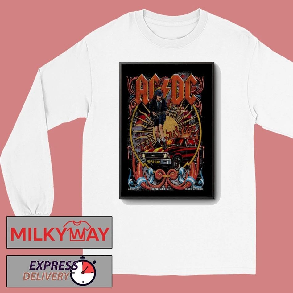 AC DC At Estadio River Plate On Mar 23 2026 Poster shirt