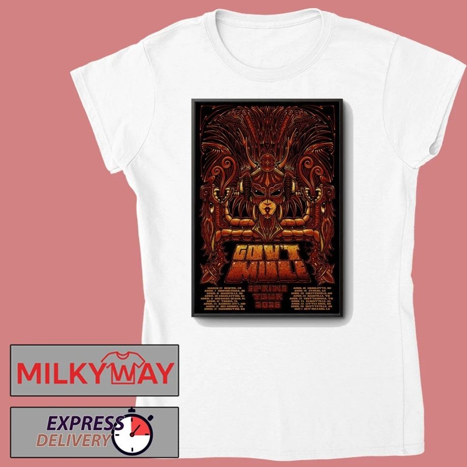 Gov’t Mule Band Spring Tour 2026 Poster shirt