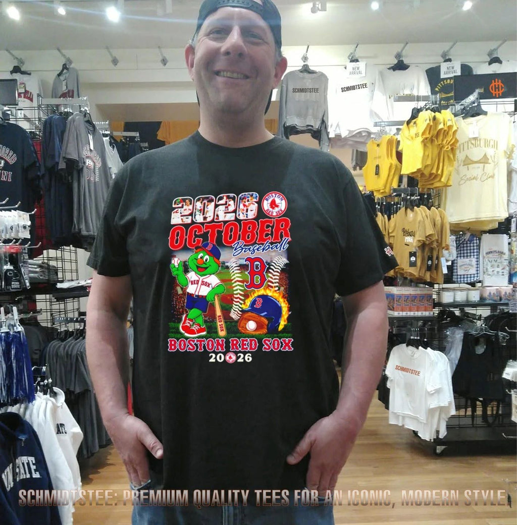 Boston Red Sox October Baseball 2026 Posterseason macot shirt