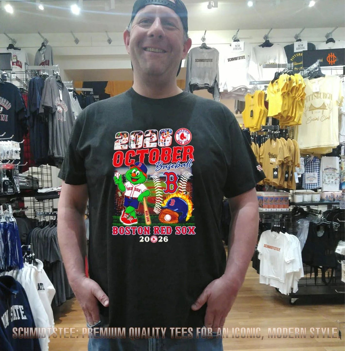 Boston Red Sox October Baseball 2026 Posterseason macot shirt