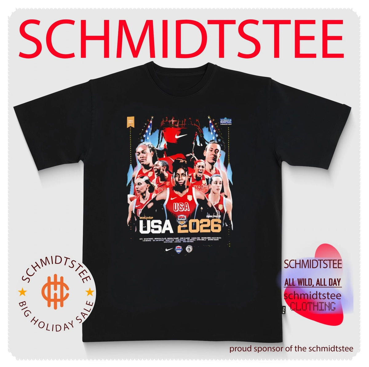 USA Basketball 2026 FIBA Women’s World Cup Champions graphic shirt