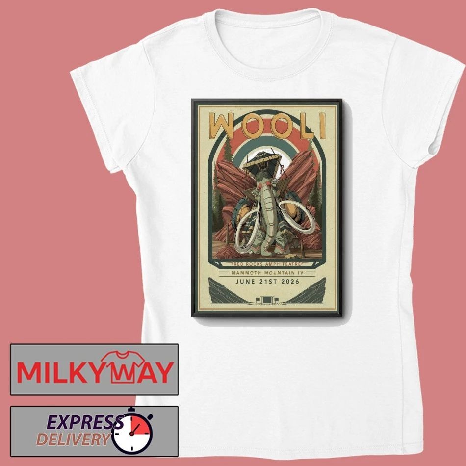 Wooli Red Rocks Show On Jun 21 2026 In Morrison CO Poster shirt