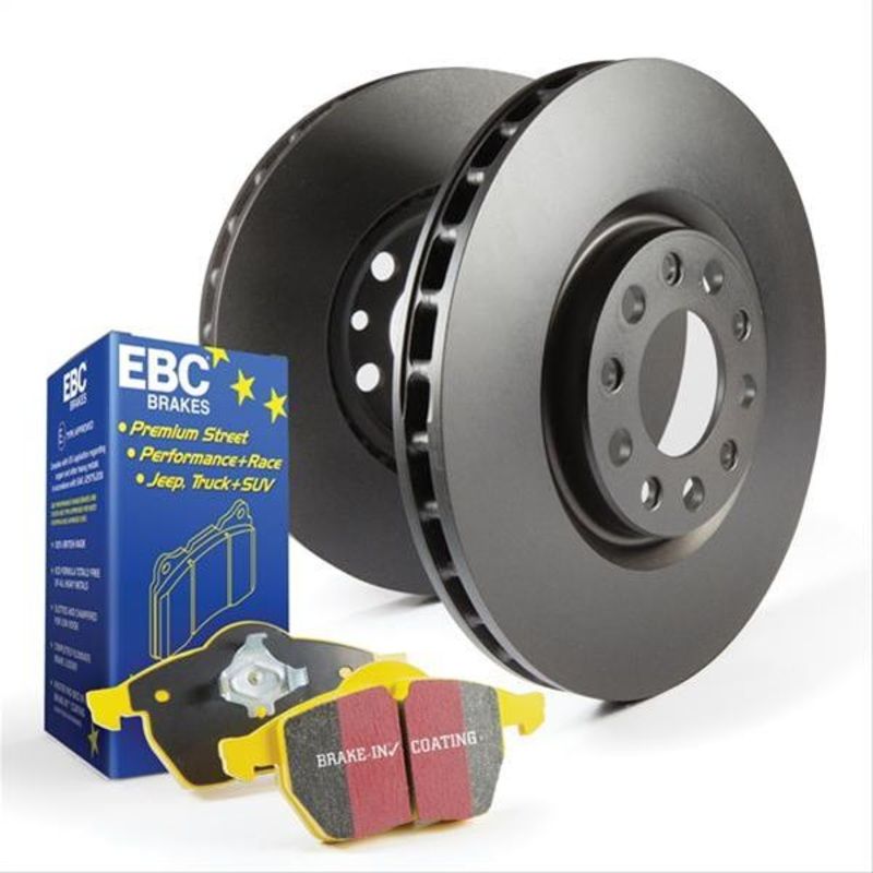 EBC | Rear Yellowstuff Pad and Plain Vented Rotor Kit | PN: S13KR1742