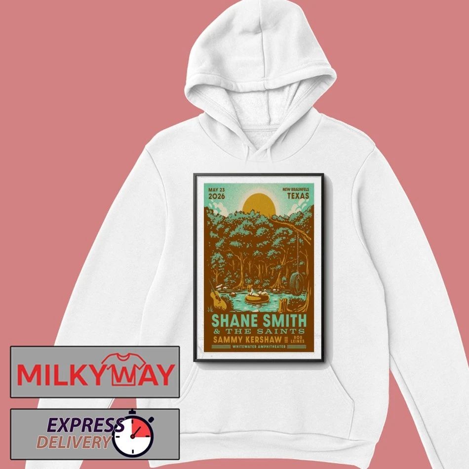 Shane Smith & The Saints May 23 2026 At Whitewater Amphitheater Show Poster shirt