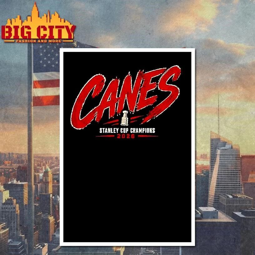 Canes Carolina Hurricanes Hockey Stanley Cup Champions 2026 Shirt