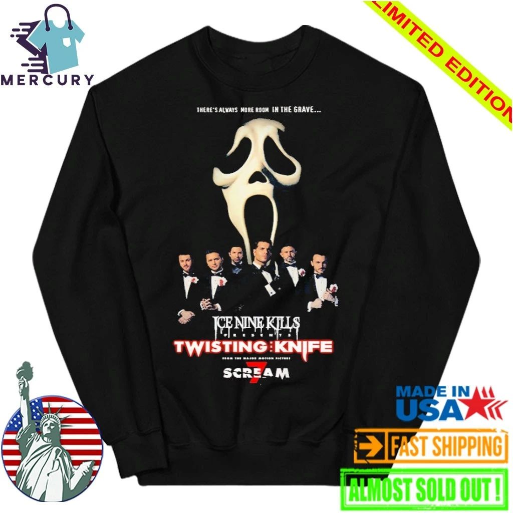Ice Nine Kills Scream 7 Twisting Knife Murder Marquee Shirt