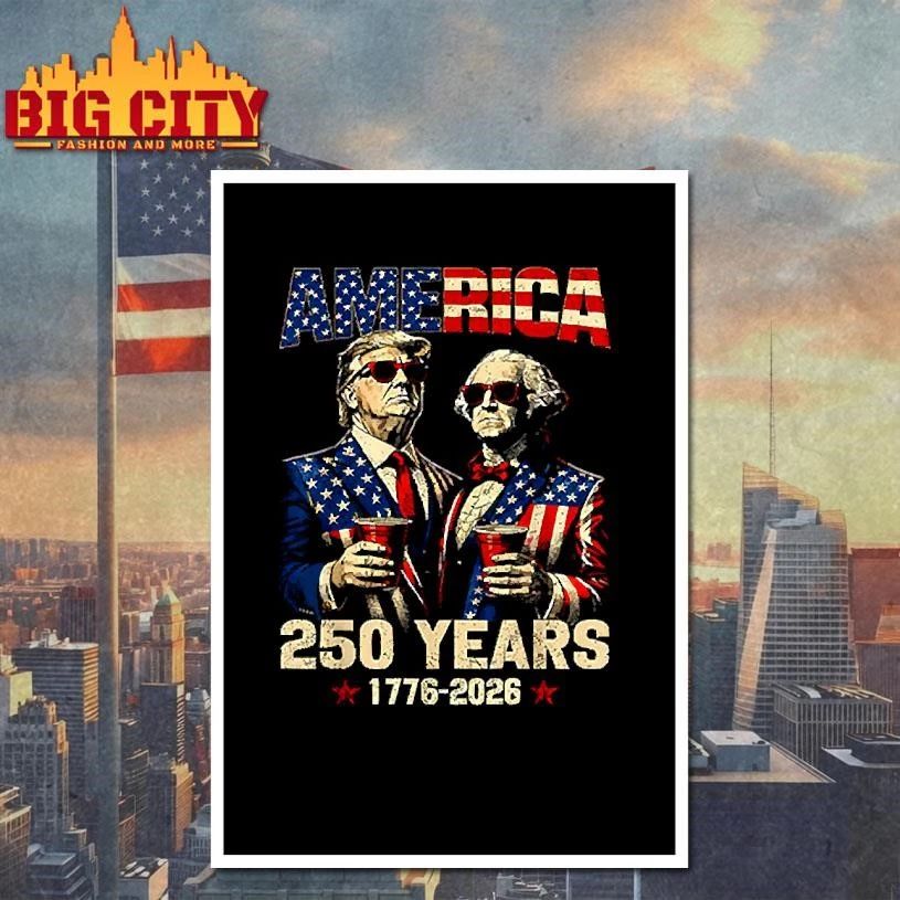 Trump and Washington America 250th USA Anniversary Shirt