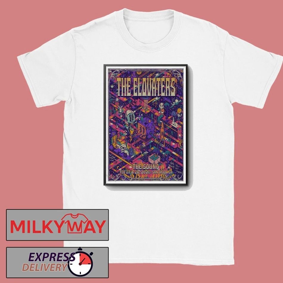 Poster The Elovaters Feb 27 and 2026 San Diego shirt