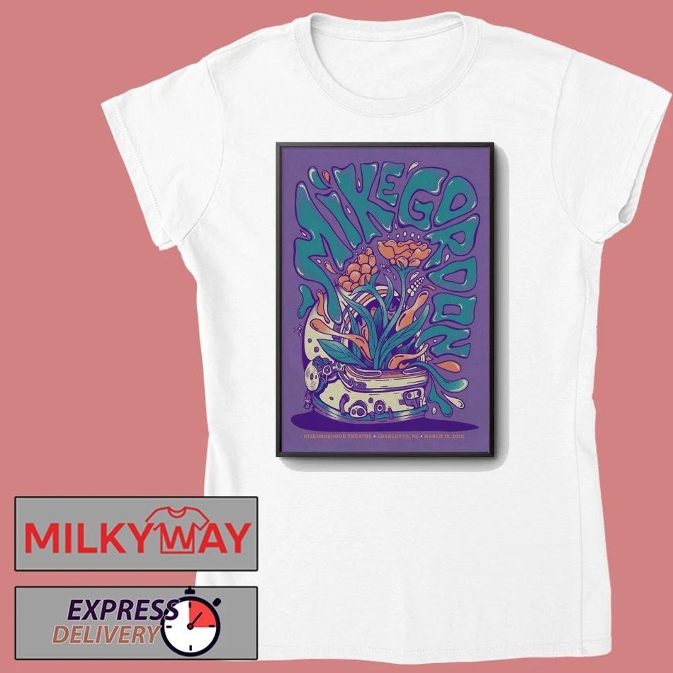 Mike Gordan Tour Charlotte NC On Mar 19 2026 Poster shirt