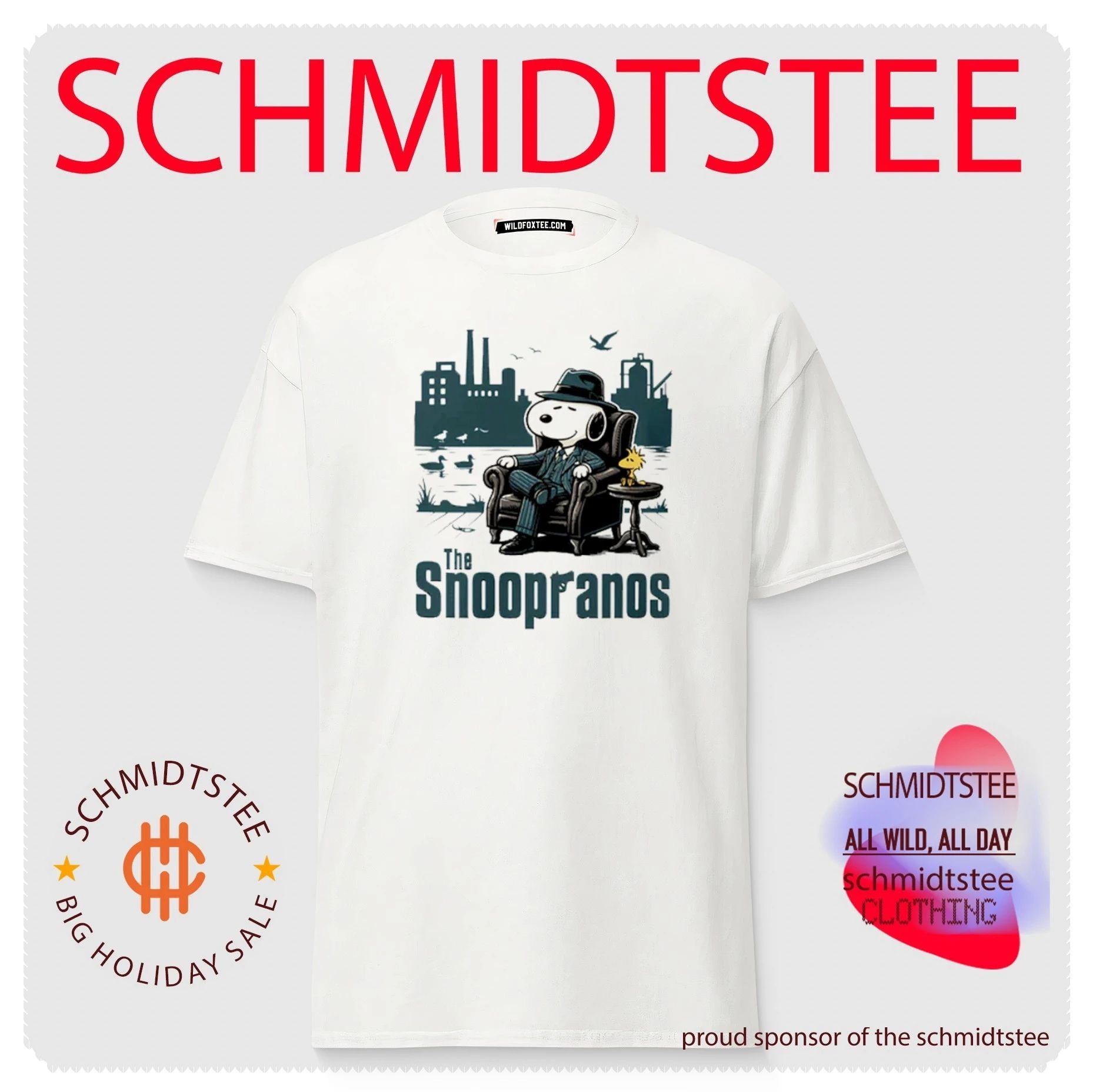 The Snoopranos Peanuts Mafia Parody Sopranos Mashup shirt