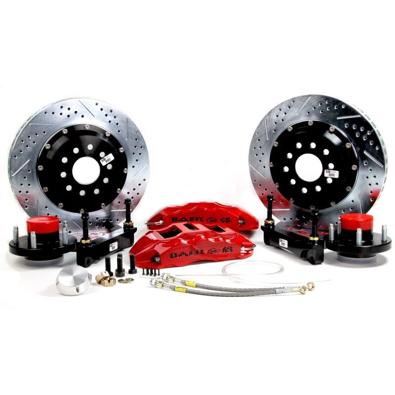 Baer Brakes 14″ Extreme+ Front Brake Kit, Red, SDZ, Std. Studs