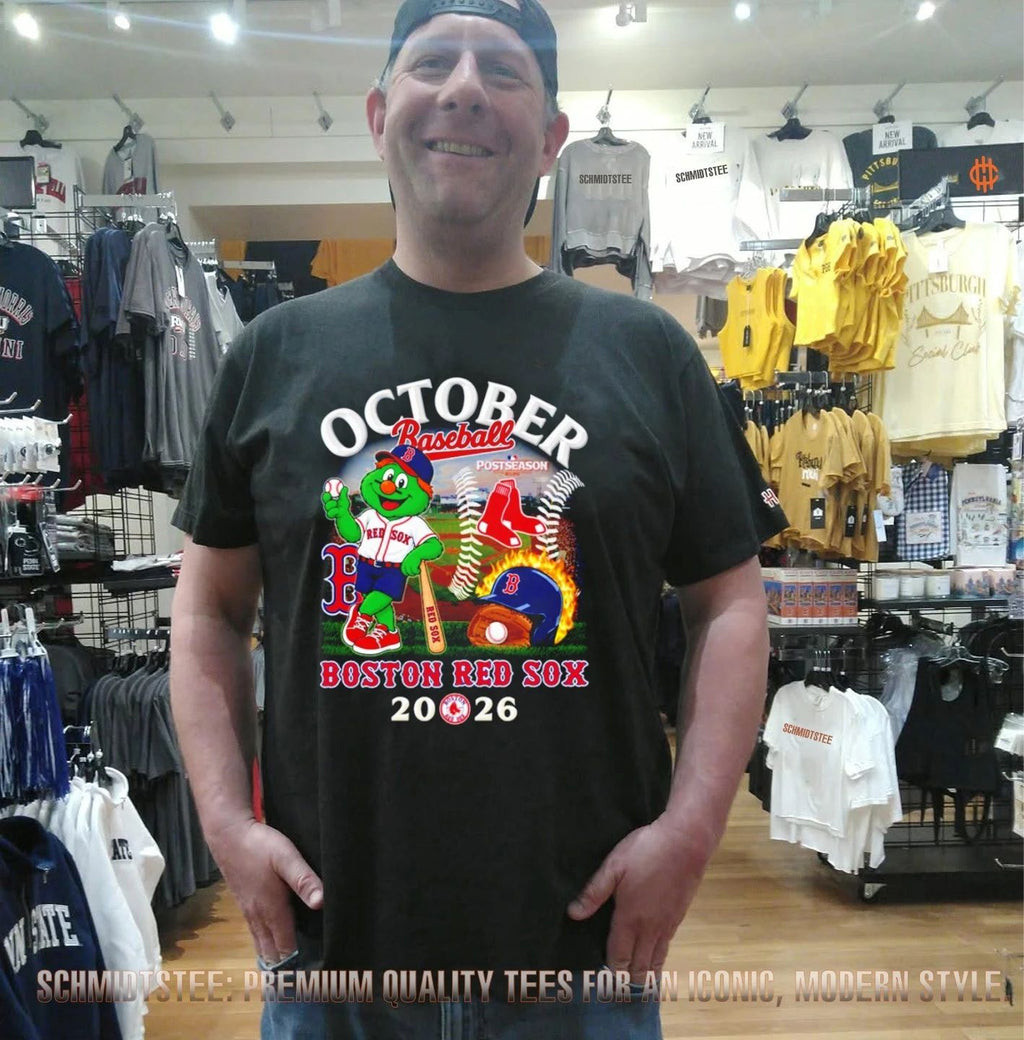 Boston Red Sox October Baseball Posterseason 2026 macot shirt