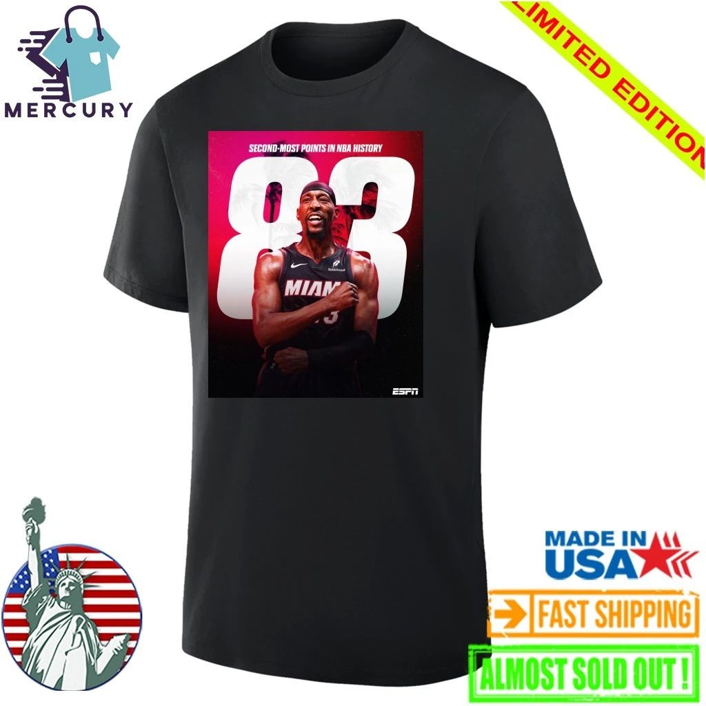 Bam Adebayo Miami Heat 83 Points Second Most Points In NBA History Shirt