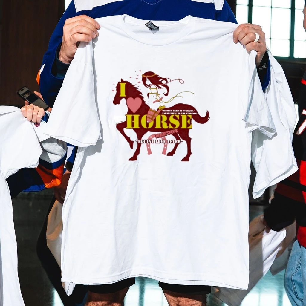 Milly Wearing I Love Horse Equine Love Fever Shirt