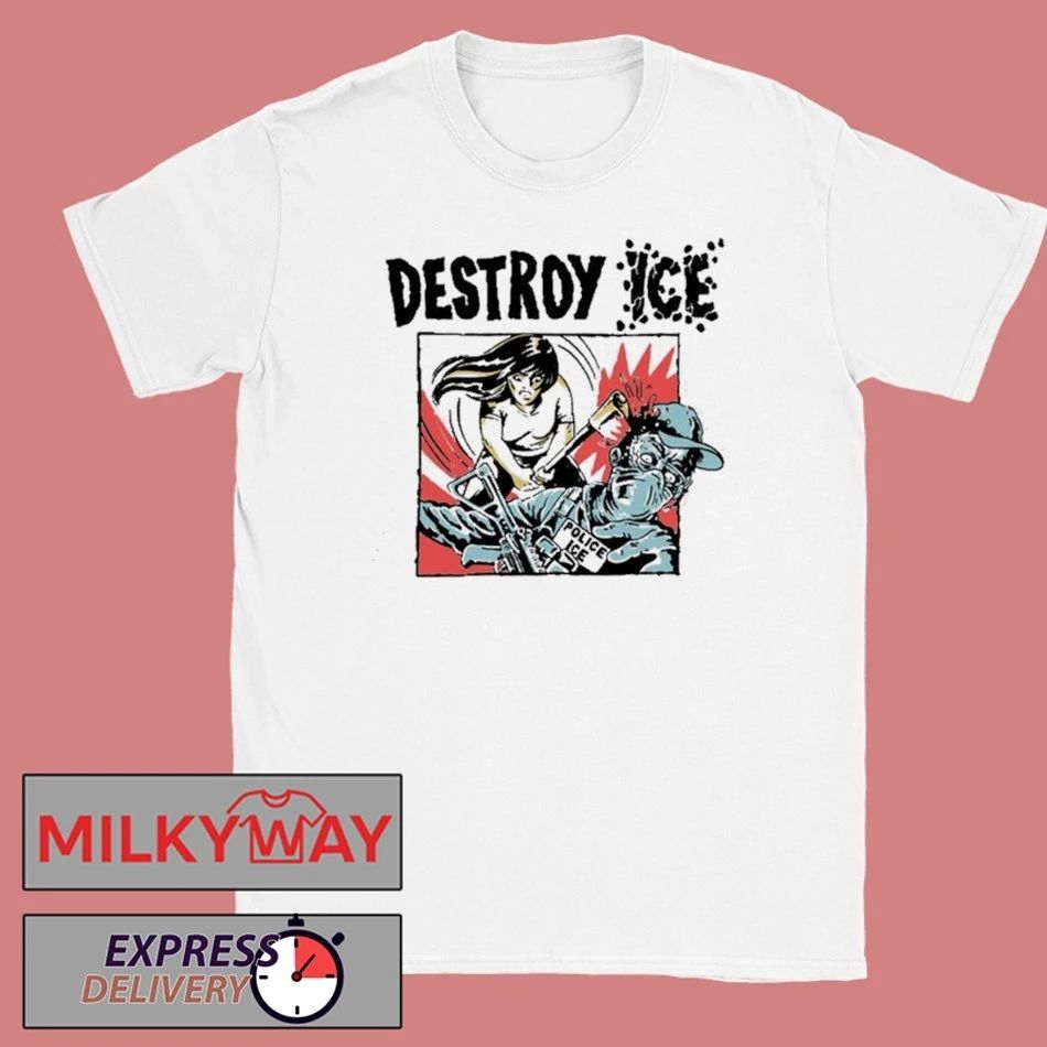 Destroy Ice Police Ice White Shirt