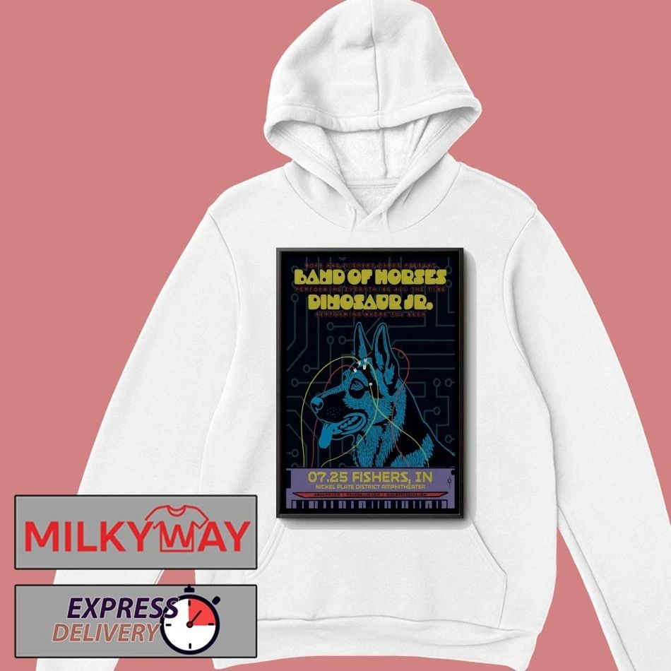 Band Of Horses And Dinosaur JR. 7 25 2026 Fishers IN Poster shirt