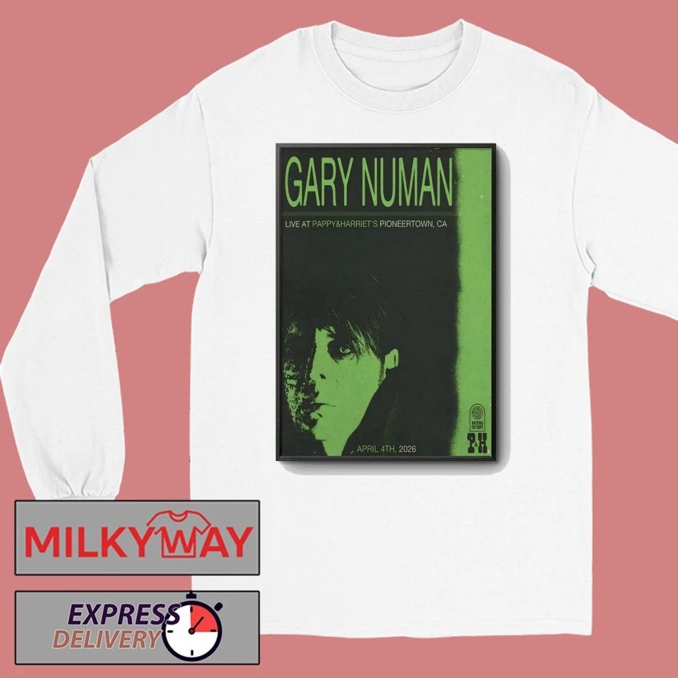 Gary Numan Apr 4 2026 Pappy-Harriet’s in Pioneertown CA Poster shirt
