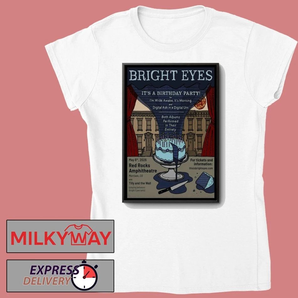 Bright Eyes May 6 2026 Red Rocks Amphitheater Morrison CO Poster shirt
