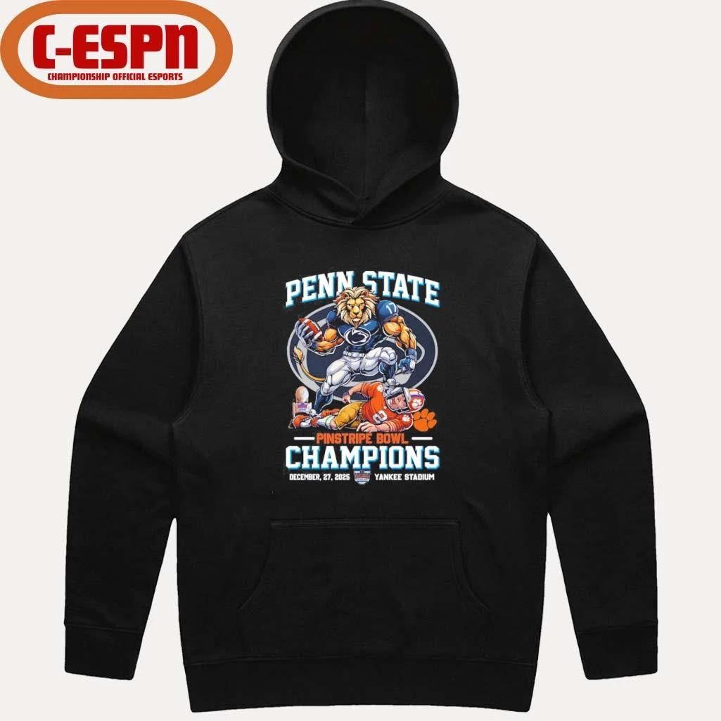 Penn State Beat Clemson Pinstripe Bowl Champions 2025 Shirt