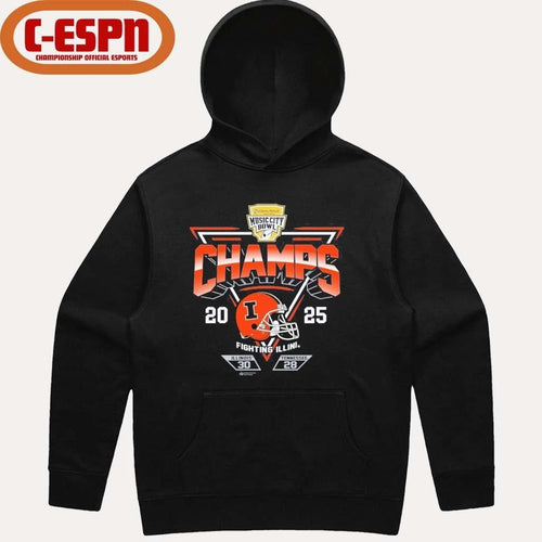 2025 Transperfect Music City Bowl Illinois Champs Score Shirt