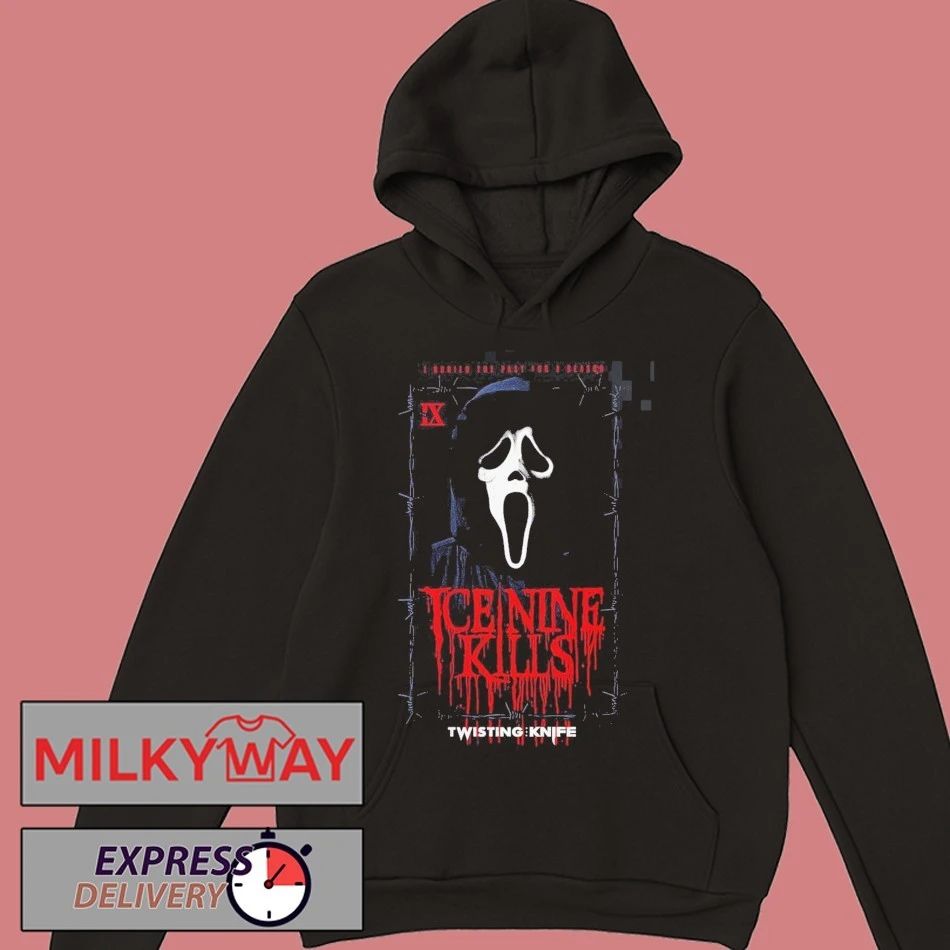 Ice Nine Kills X Scream 7 Ghost Face Twisting The Knife Portrait I Buried The Past For A Reason Hot Topic Exclusive T-Shirt