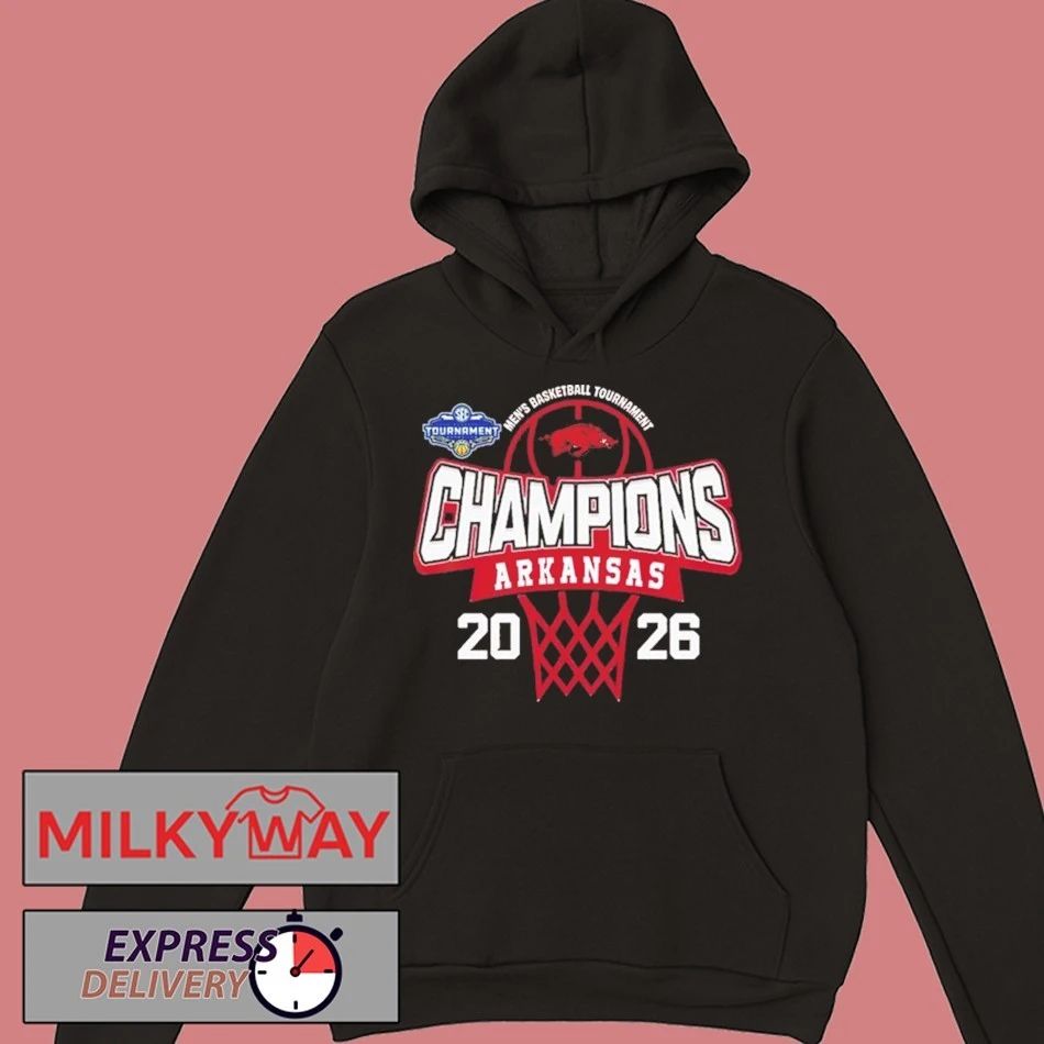 Arkansas Razorbacks 2026 SEC Men’s Basketball Tournament Champions Logo Mascot shirt