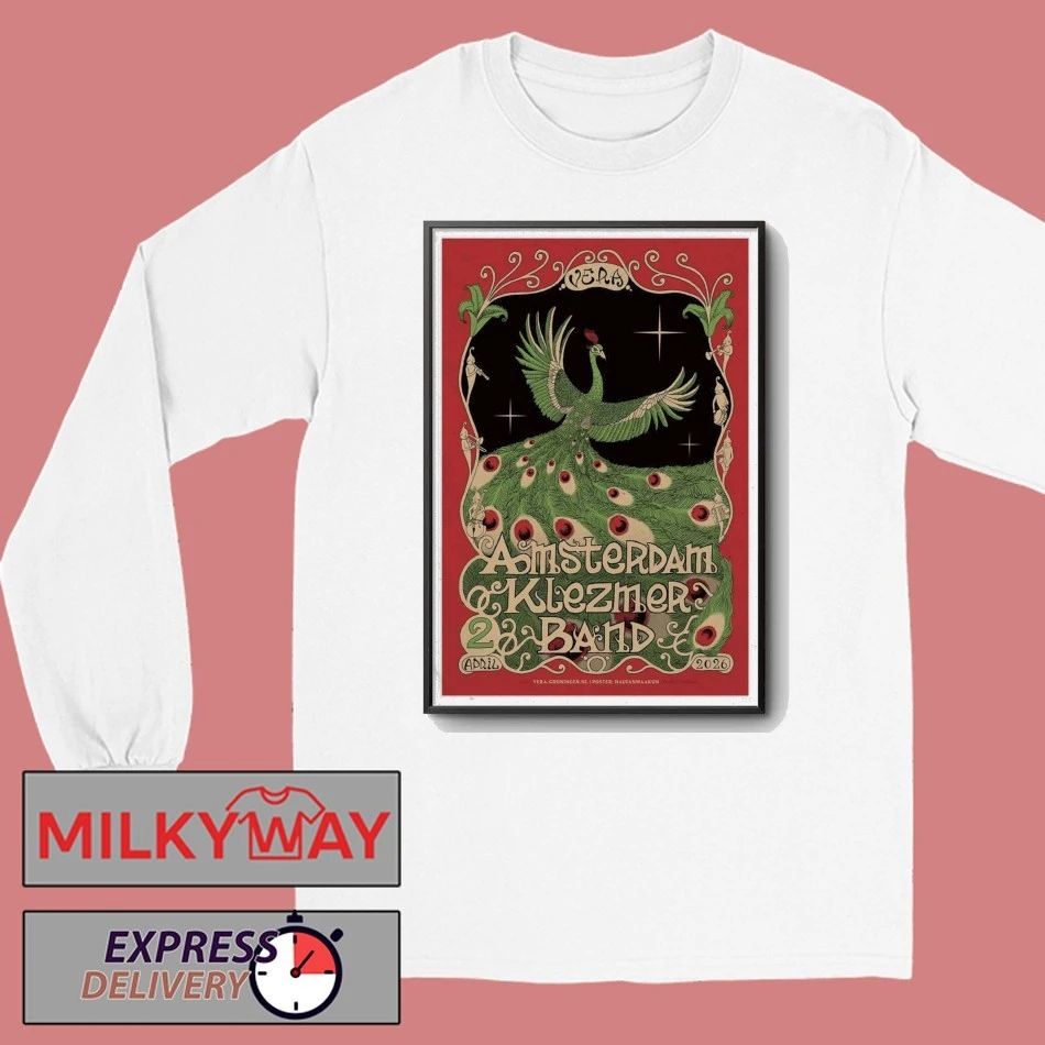 Amsterdam Klezmer Band April 2 2026 Poster Groningen Netherlands shirt