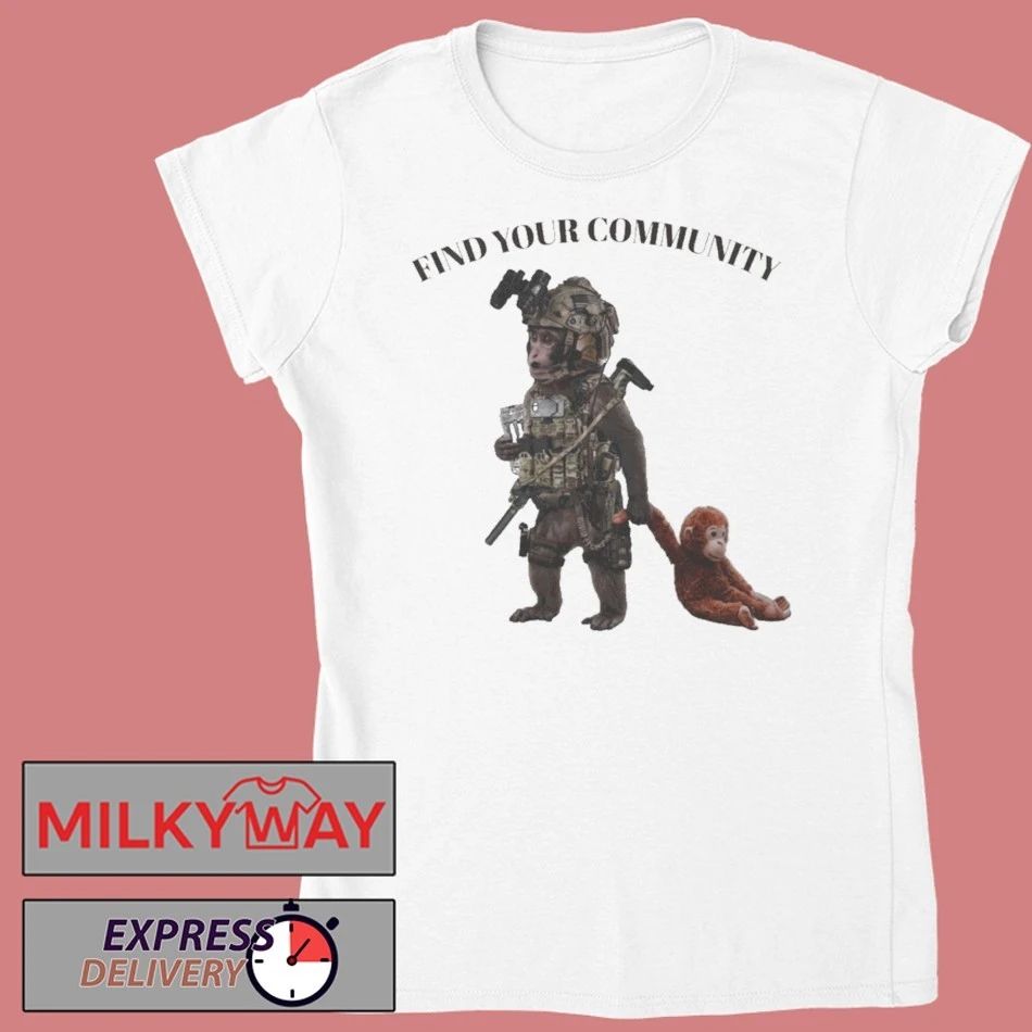 Tactical Punch The Monkey Find Your Community shirt