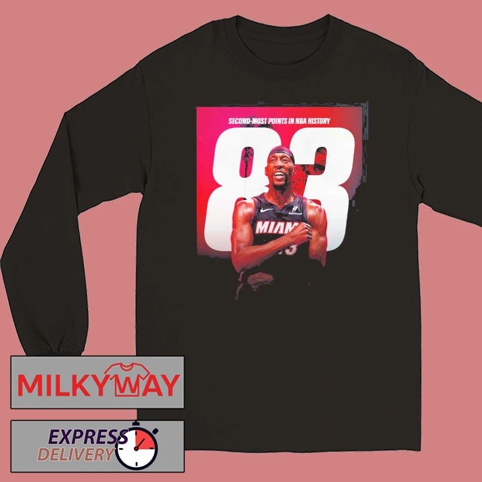 Bam Adebayo Miami Heat NBA Second Most Points In NBA History Passes Kobe T-Shirt