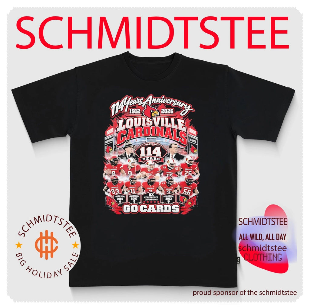 Louisville Cardinals 114 years Anniversary 1912-2026 go Cards shirt
