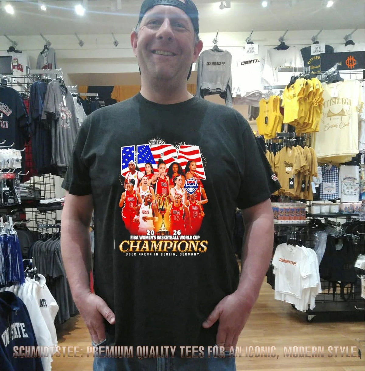 USA FIBA Women’s Basketball World Cup Champions 2026 Uber Arena In Berlin shirt