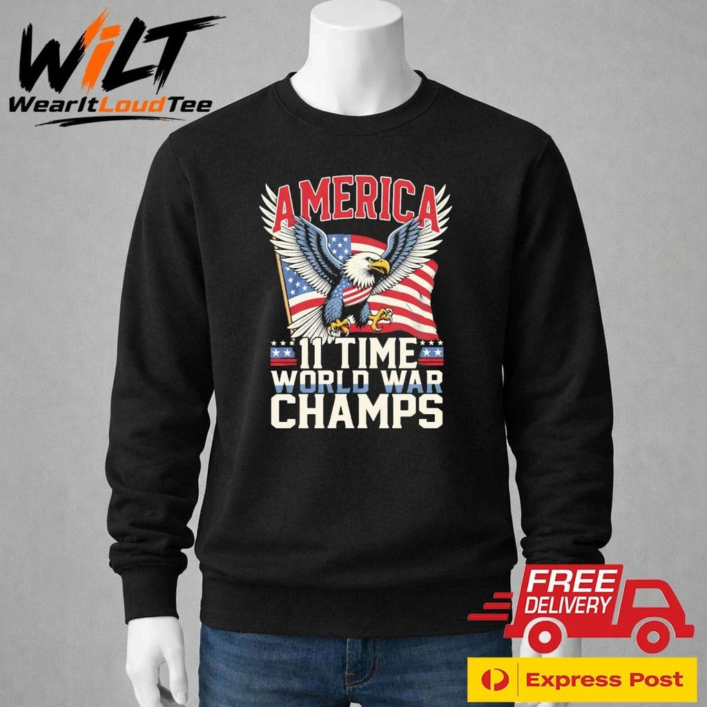 America 11 Time World War Champs Shirt